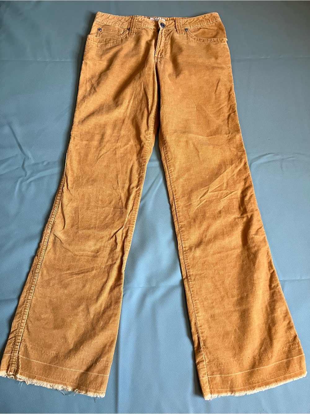 Flared Corduroy Jeans Tan Gander Mountain Gorpcore Size 6